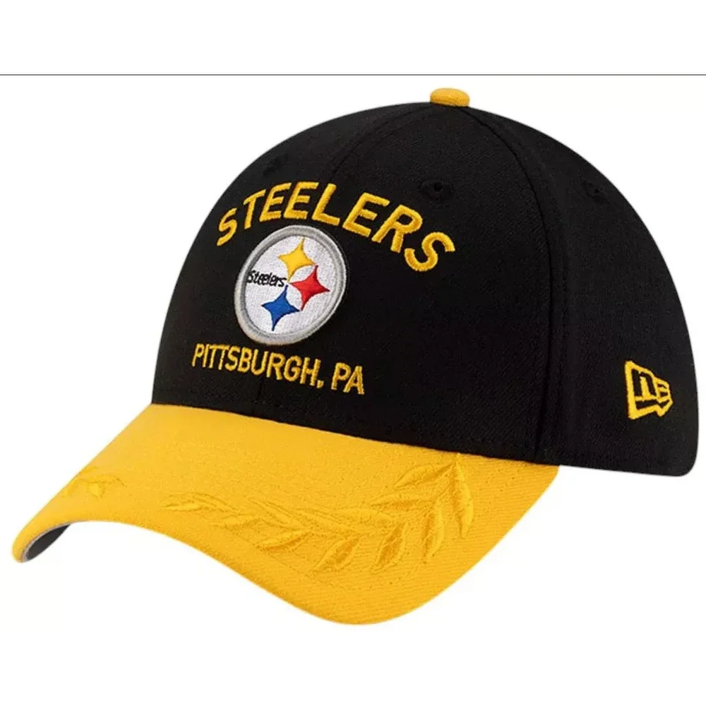New Era Pittsburgh‎ Steelers NFL 2025 Draft Yellow 39Thirty Stretch Fit Hat M/L